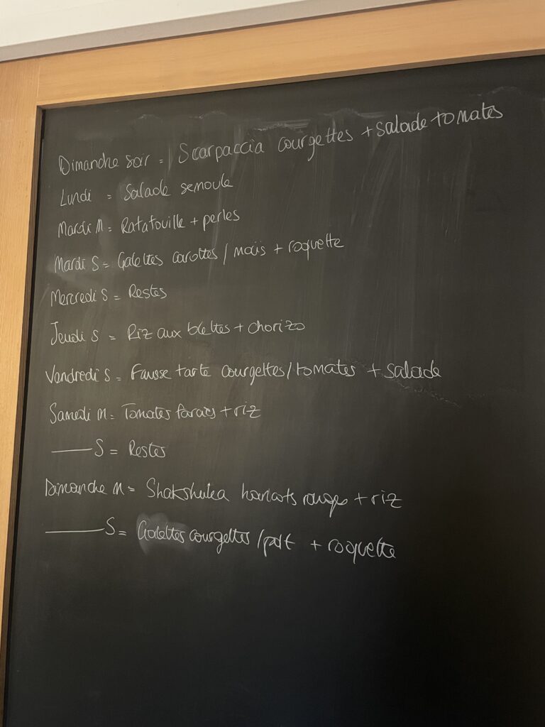 Ma liste de repas S36